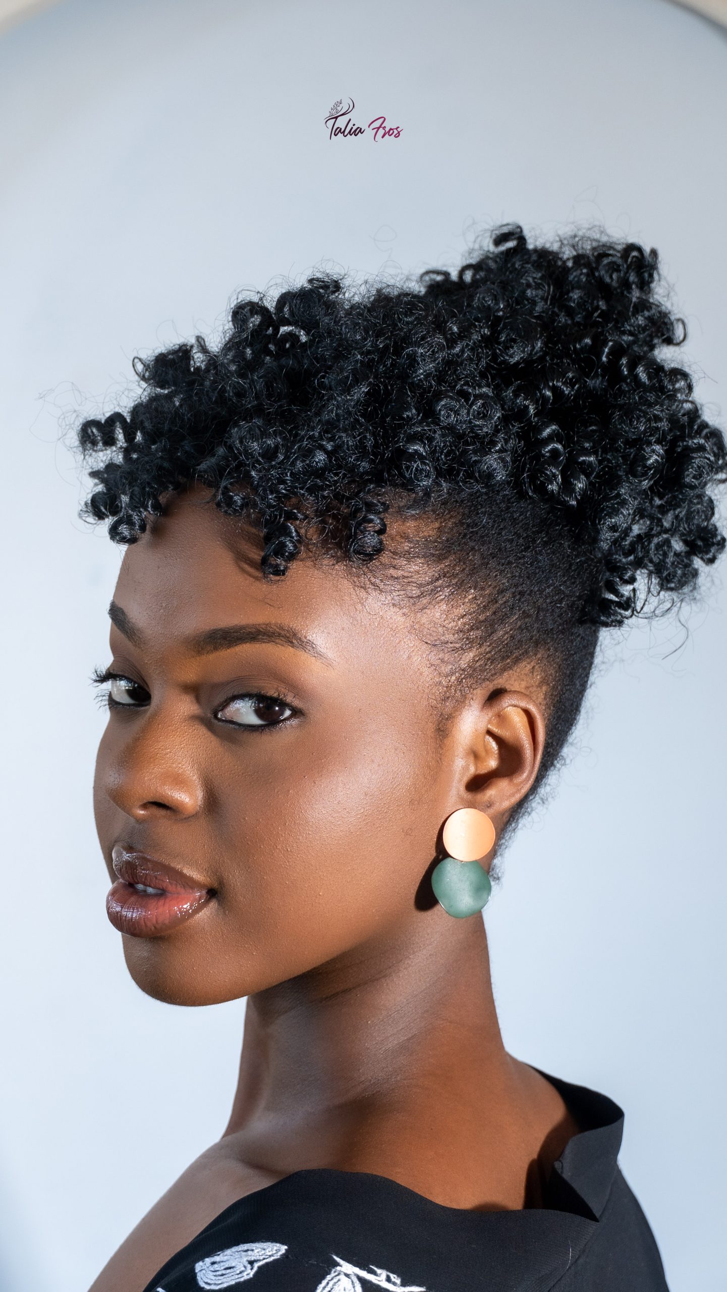 Afro Curl Drawstring Fringe