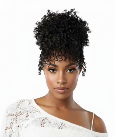 Afro Curl Drawstring Fringe